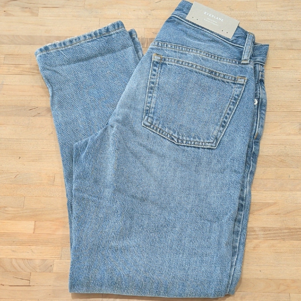 NWT Everlane The Super Soft Relaxed Jean Weathered Blue Size 24